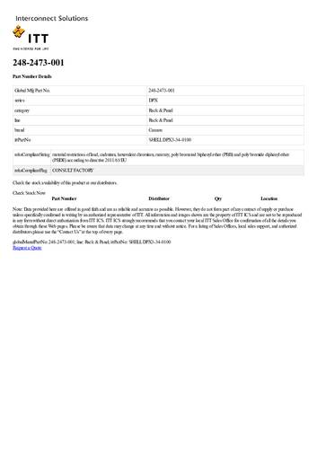 ITT 248-2473-001 Rundsteckverbinder 1St.