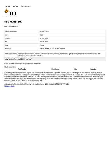 ITT 980-0008-407 Rundsteckverbinder 1St.