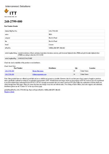 ITT 248-2799-000 Rundsteckverbinder 1St.