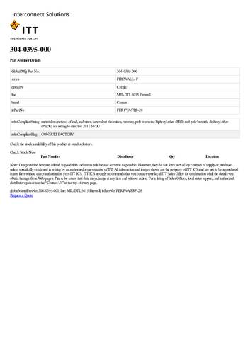 ITT 304-0395-000 Rundsteckverbinder 1St.