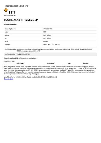 ITT 143-0223-000 Rundsteckverbinder 1St.