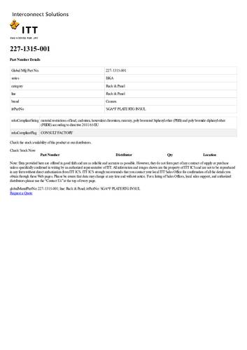 ITT 227-1315-001 Rundsteckverbinder 1St.