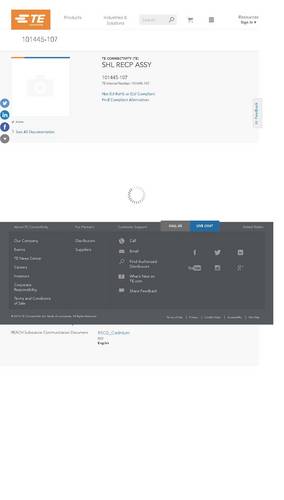 teconnectivity TE Connectivity 101445-107 Rundsteckverbinder Box 1St.