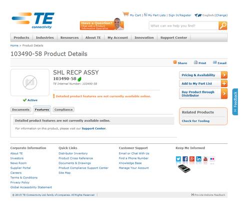 teconnectivity TE Connectivity 103490-58 Rundsteckverbinder Box 1St.