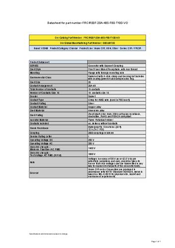 ITT 000L68730 Rundsteckverbinder 1St.