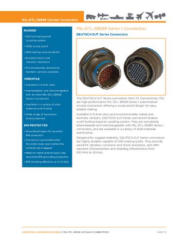 teconnectivity TE Connectivity MS27467T23B21P Rundsteckverbinder 1St.