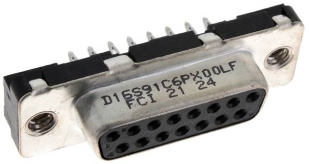 FCI D15S91C6PX00LF D-SUB Steckverbinder Tray