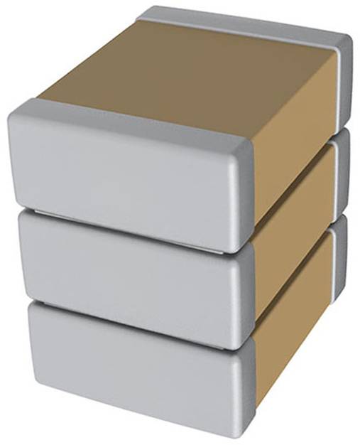 Ein Stapel aus drei rechteckigen Blöcken mit abwechselnden Farben: grau und braun. Die Blöcke sind vertikal ausgerichtet mit gleichmäßigem Abstand.