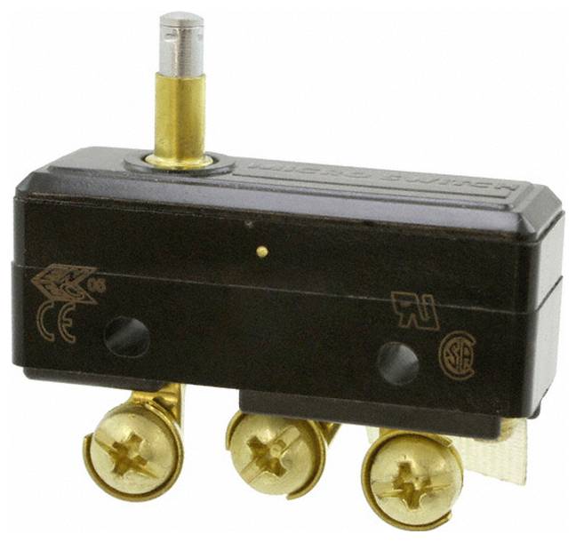 Ein Messingdruckschalter-Komponente mit Gewindelehnung, die in mechanischen Systemen zur Überwachung von Druckniveaus verwendet wird.