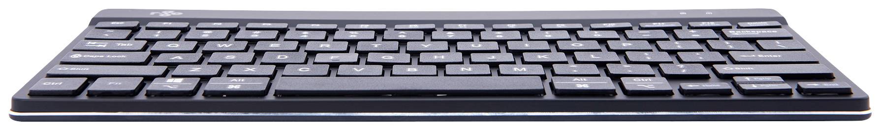 R-GO Tools Compact Break Kabelgebunden Tastatur US-Englisch, QWERTY Schwarz Ergonomisch