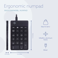 R-GO Tools Numpad Break Kabelgebunden Nummernblock Schwarz R-GO Tools Numpad Break Kabelgebunden Nummernblock Schwarz