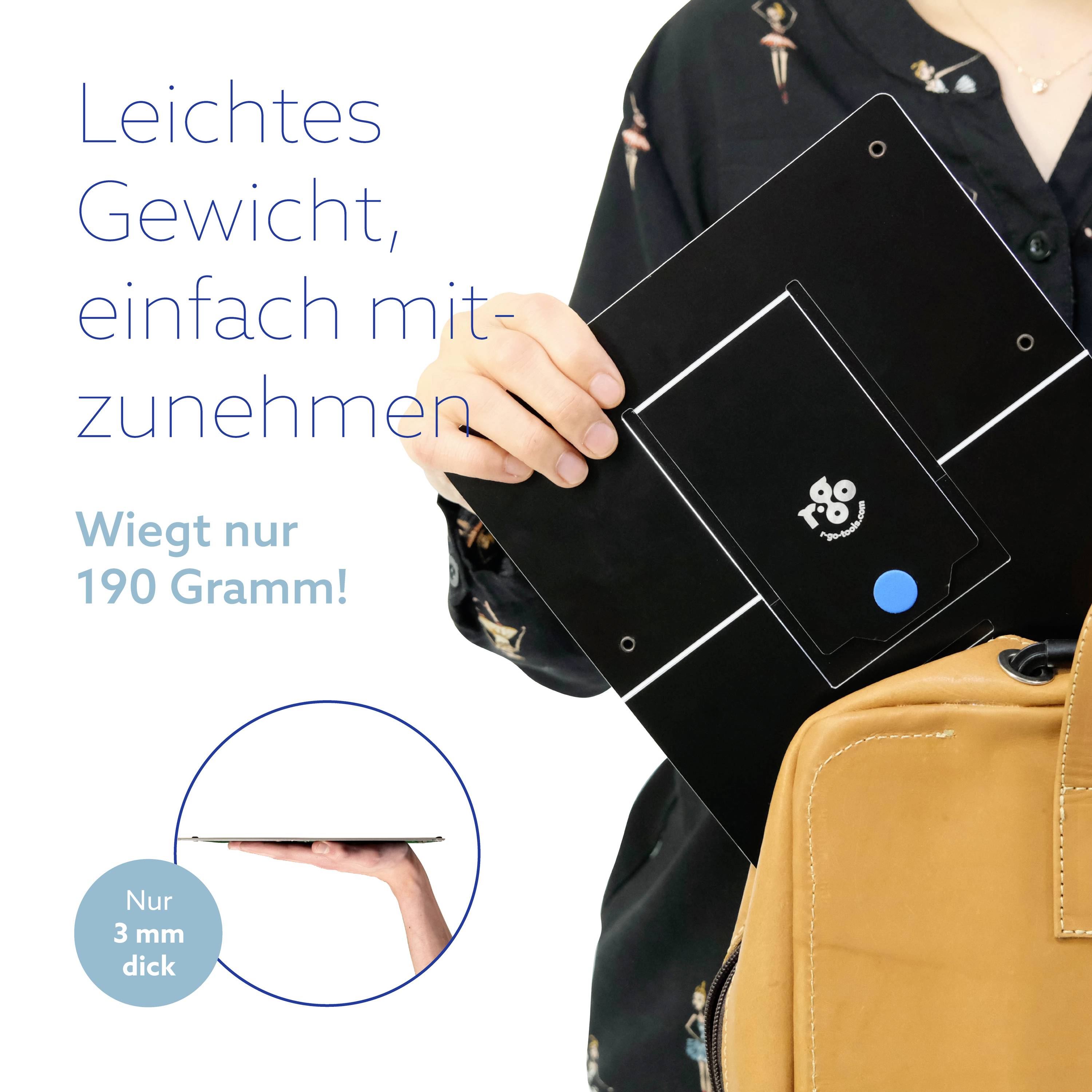 R-GO Tools Riser Flexibel Notebook-Ständer höhenverstellbar