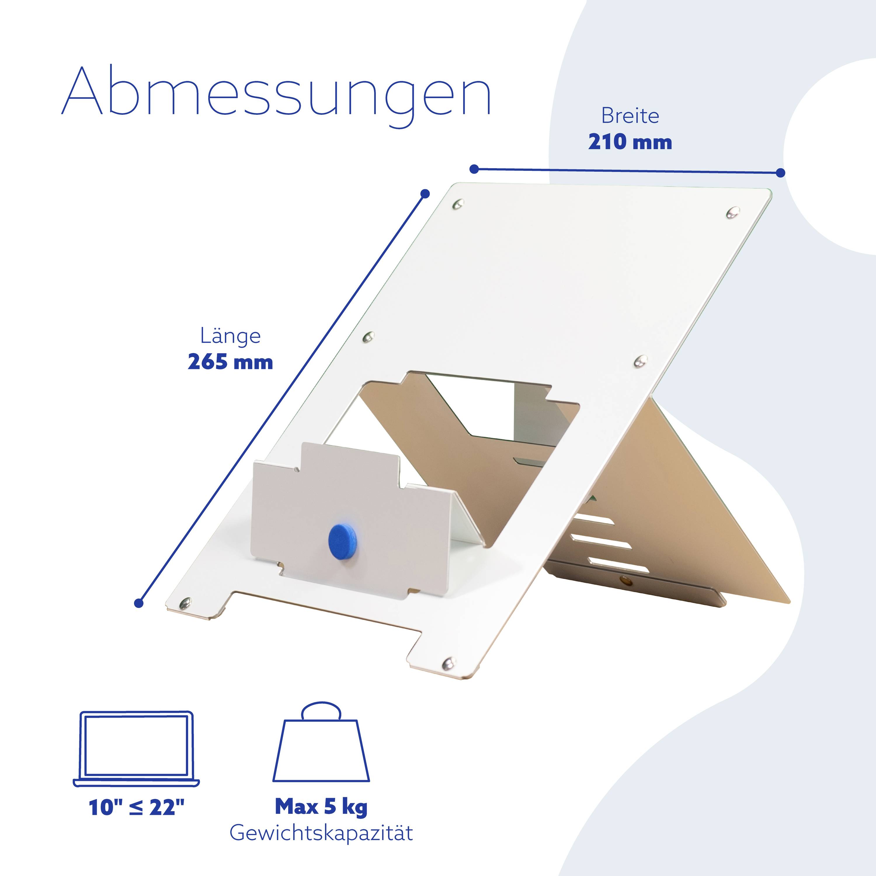 R-GO Tools Riser Flexibel Notebook-Ständer höhenverstellbar