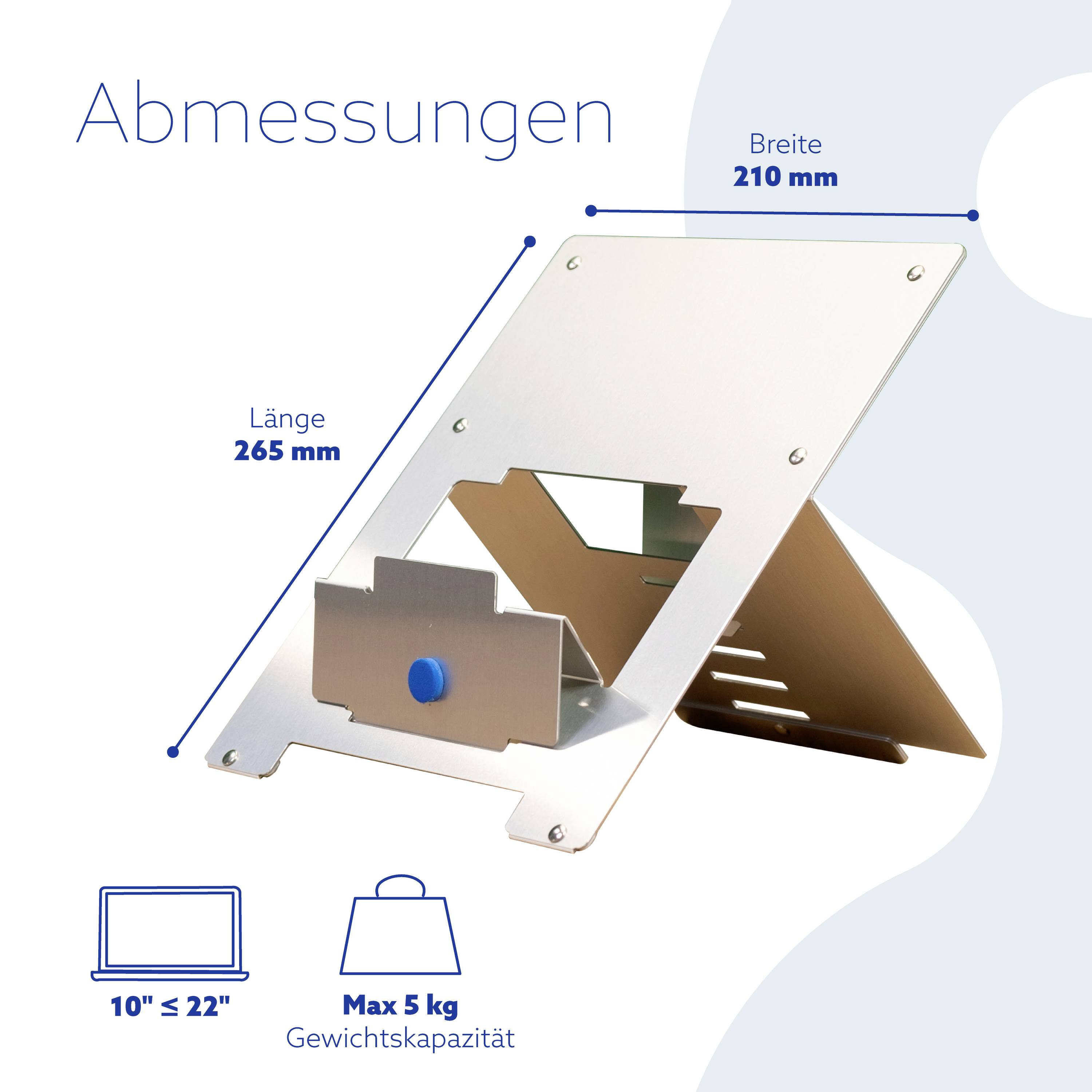 R-GO Tools Riser Flexibel Notebook-Ständer höhenverstellbar