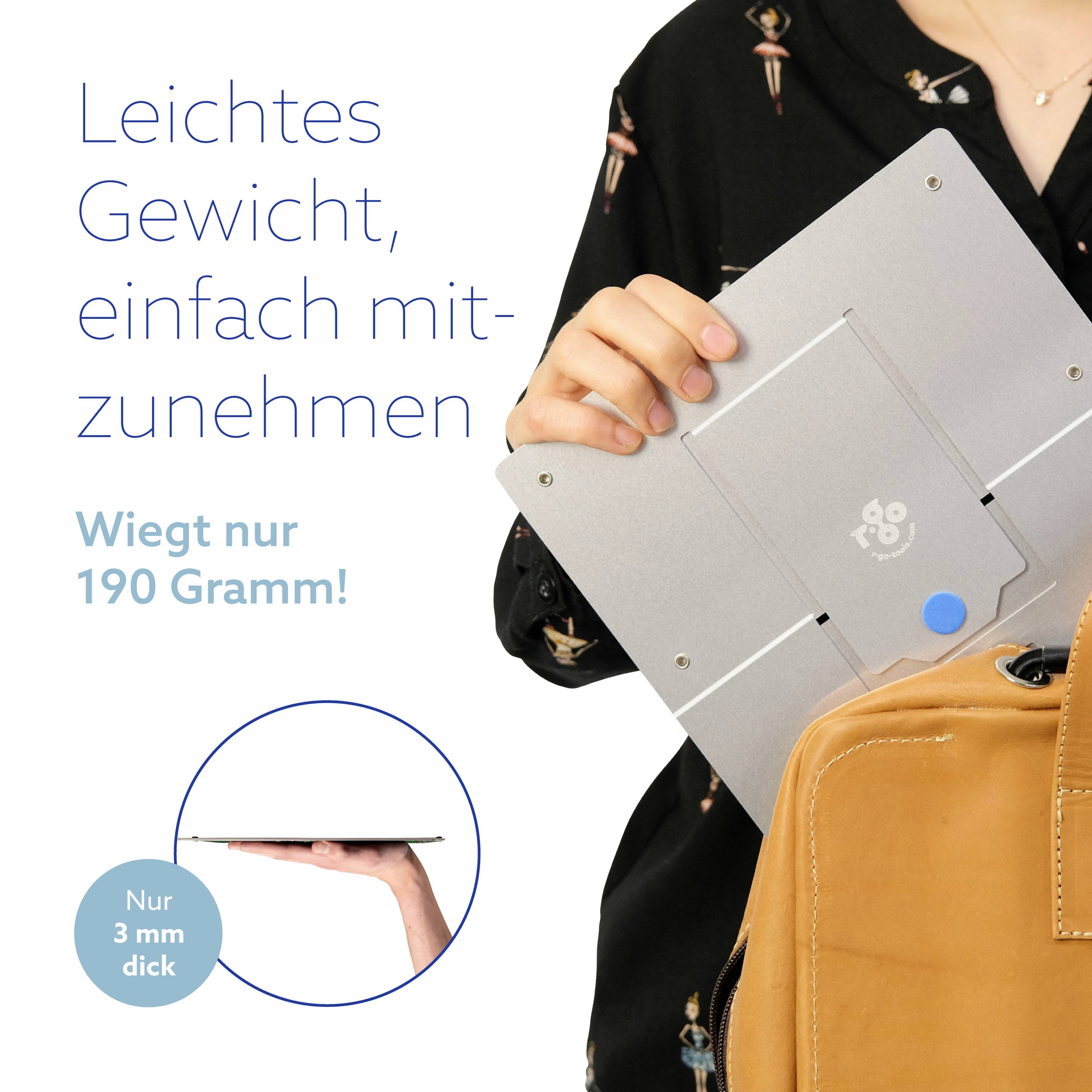 R-GO Tools Riser Flexibel Notebook-Ständer höhenverstellbar