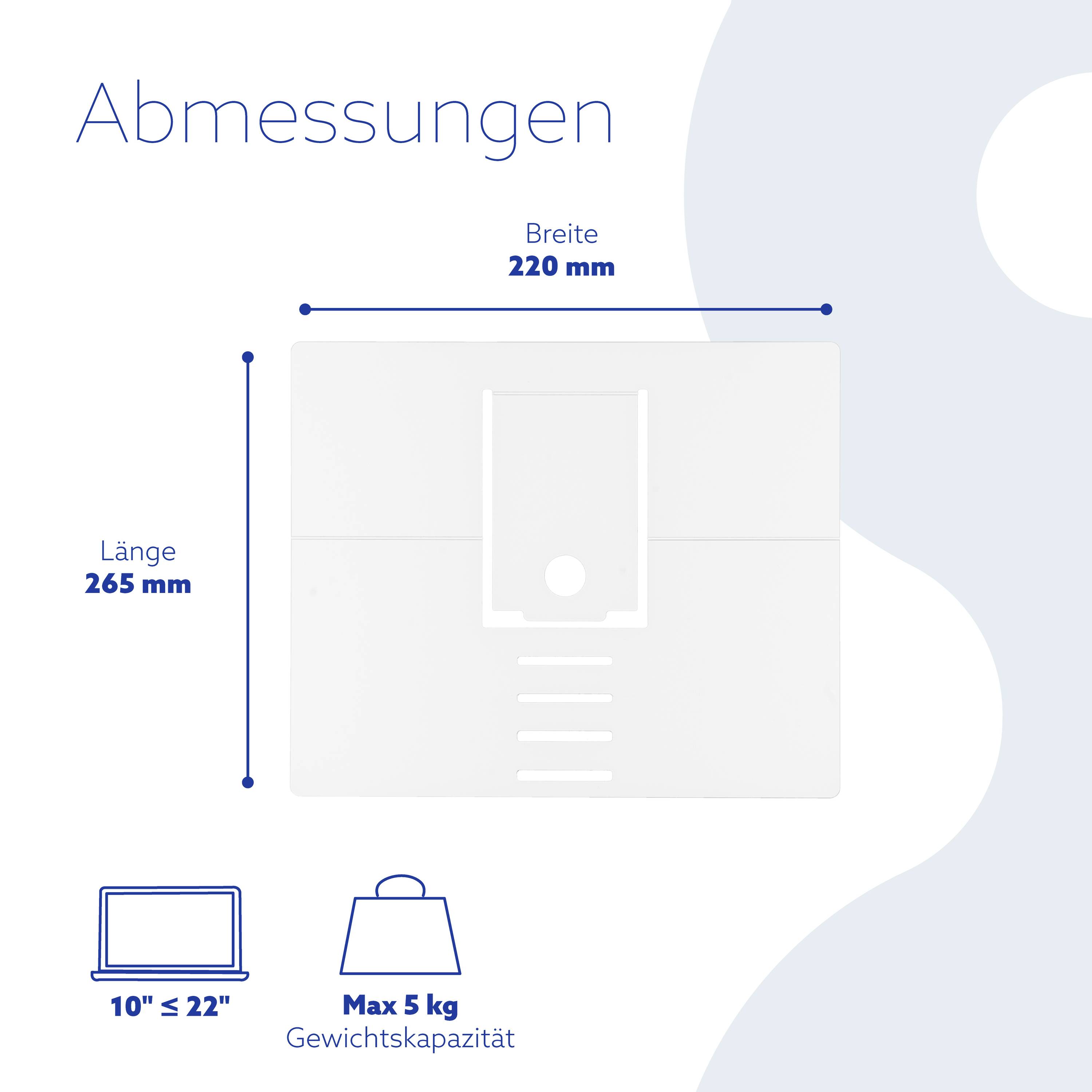 R-GO Tools Riser Attachable Notebook-Ständer höhenverstellbar
