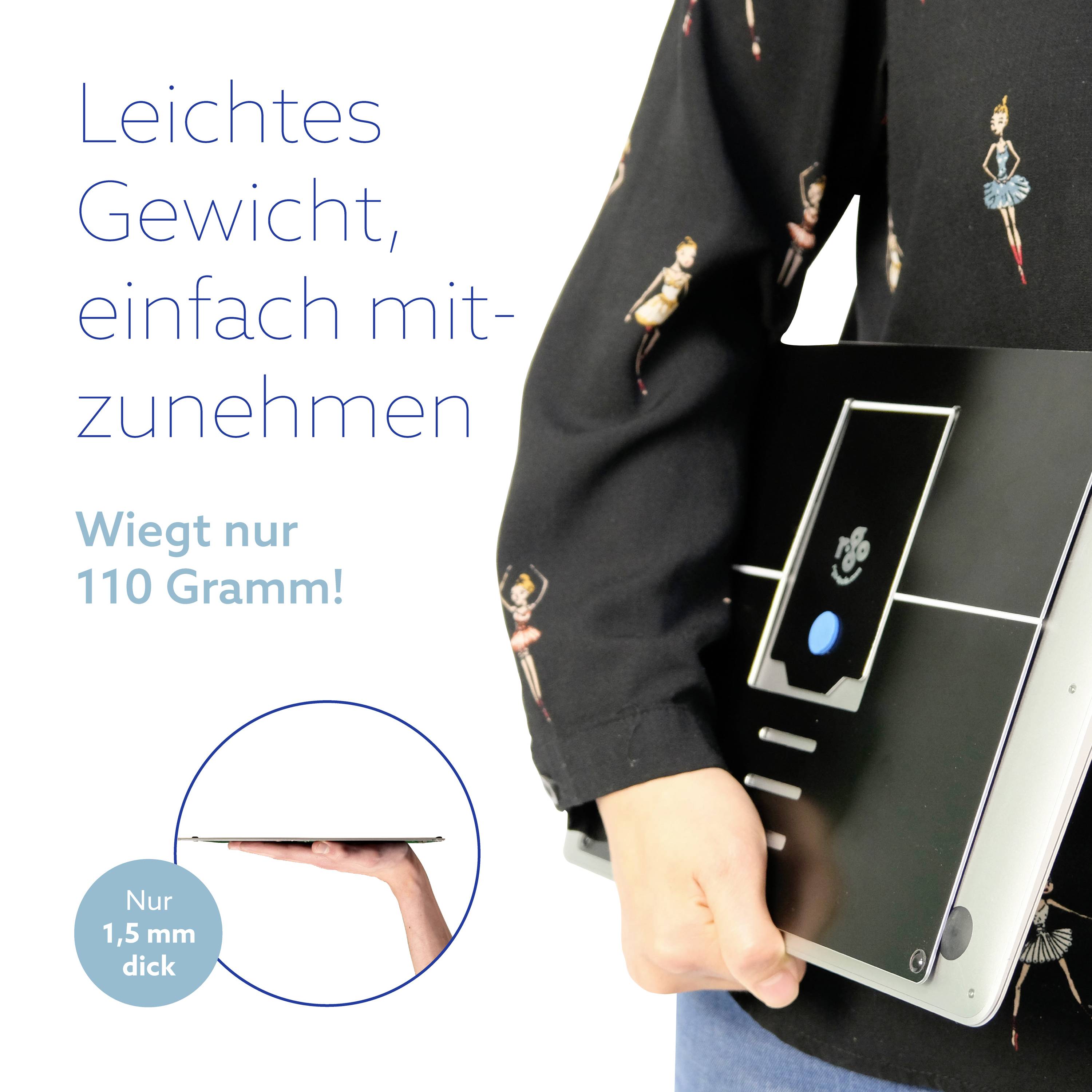 R-GO Tools Riser Attachable Notebook-Ständer höhenverstellbar