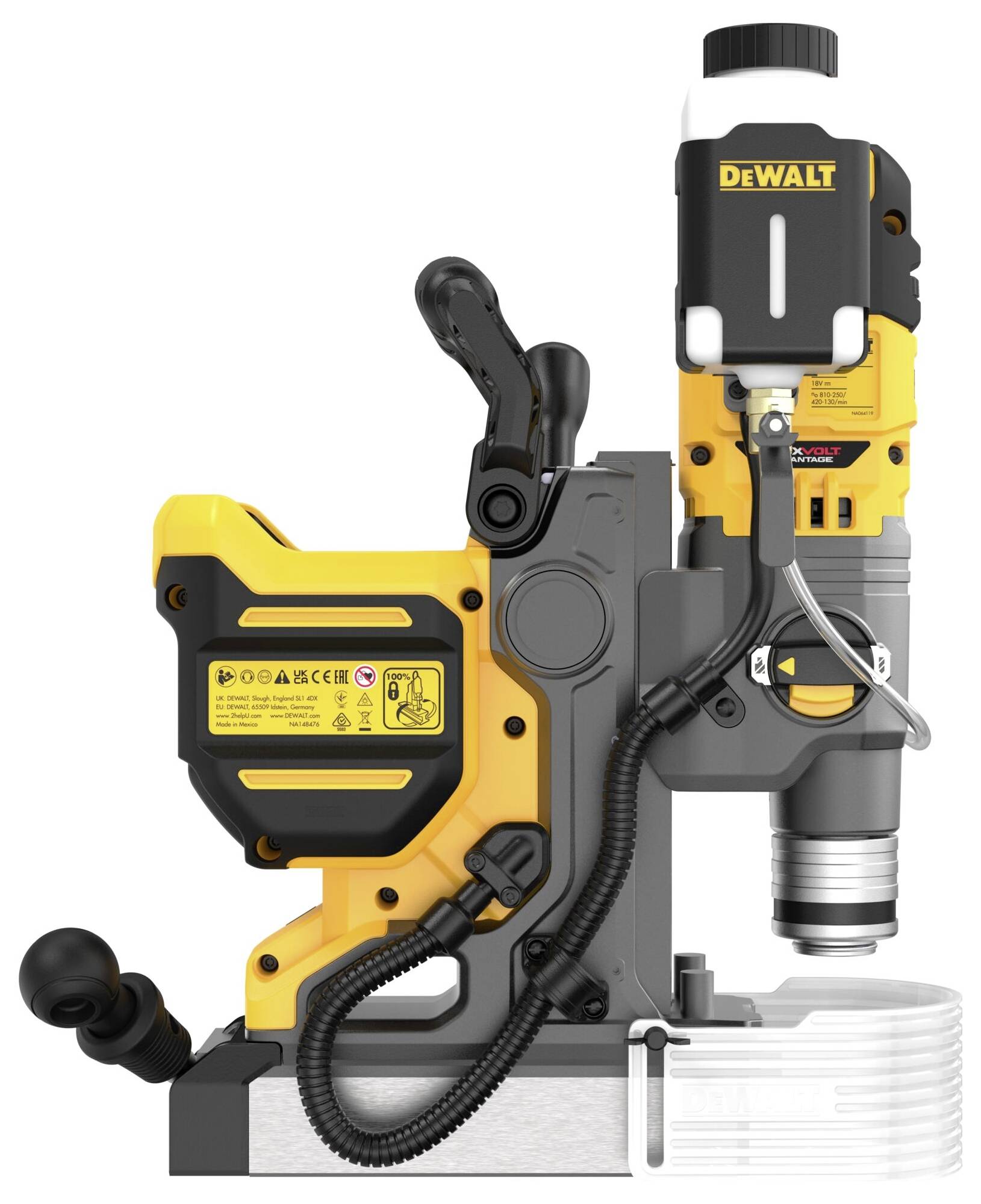DEWALT DCD1623N-XJ 2-Gang-Magnetbohrmaschine ohne Akku, ohne Ladegerät, inkl. Koffer