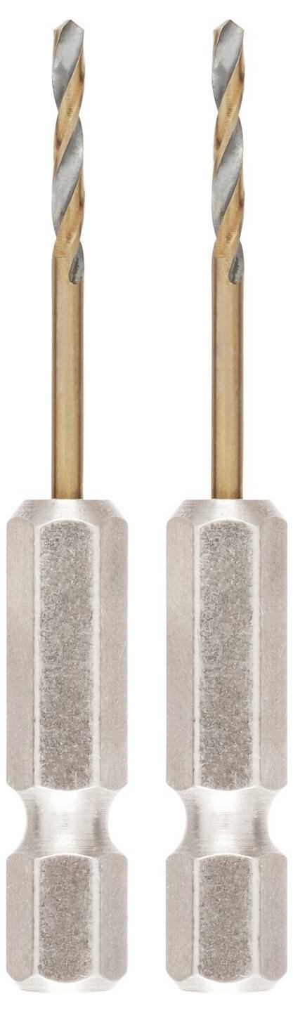 DEWALT DT20600-QZ HSS-G Metall-Spiralbohrer 2 Stück 2mm Gesamtlänge 55mm korrosionsgeschützt Sechskant 2St.