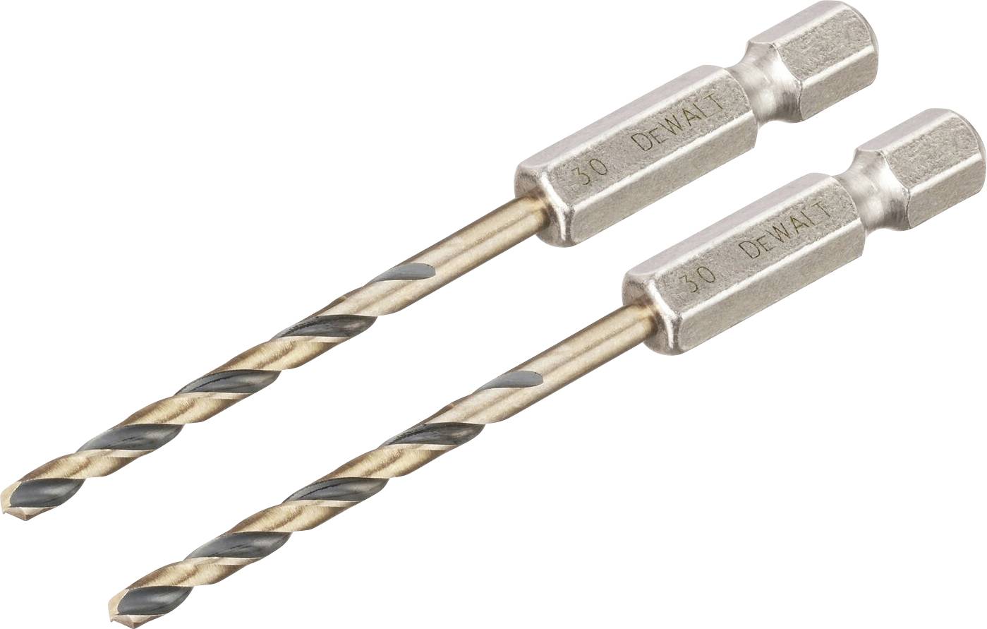 DEWALT DT20602-QZ HSS-G Metall-Spiralbohrer 2 Stück 3mm Gesamtlänge 72mm korrosionsgeschützt Sechskant 2St.