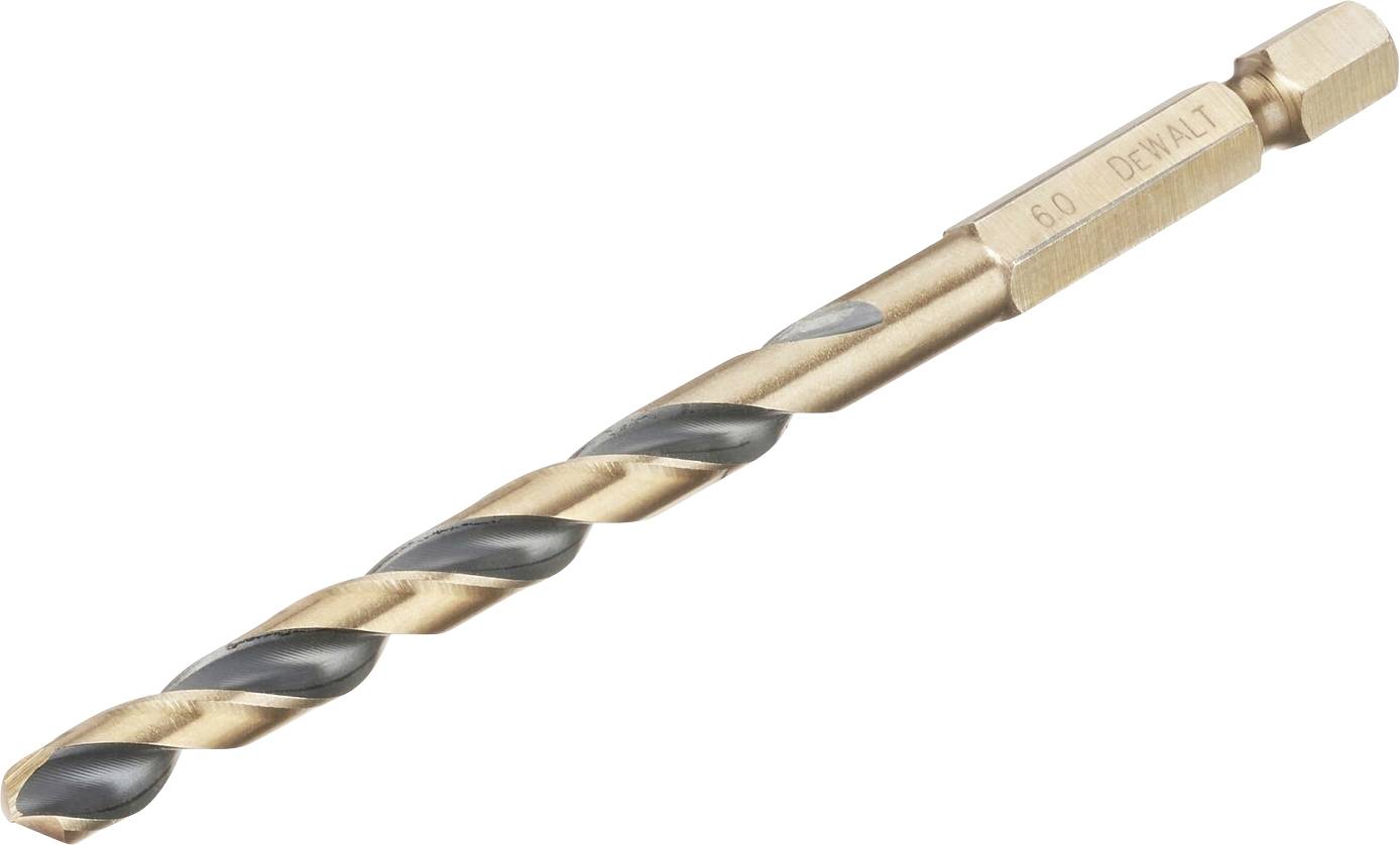 DEWALT DT20608-QZ HSS-G Metall-Spiralbohrer 1 Stück 6mm Gesamtlänge 102mm korrosionsgeschützt Sechskant 1St.