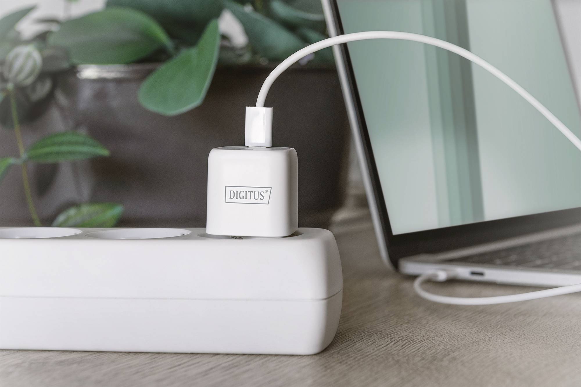 Digitus DA-10060 USB Ladegerät 20 W 1x USB-C® USB PD Weiß Innenbereich