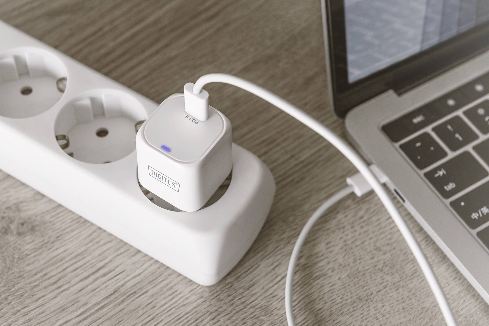 Digitus DA-10060 USB Ladegerät 20 W 1x USB-C® USB PD Weiß Innenbereich