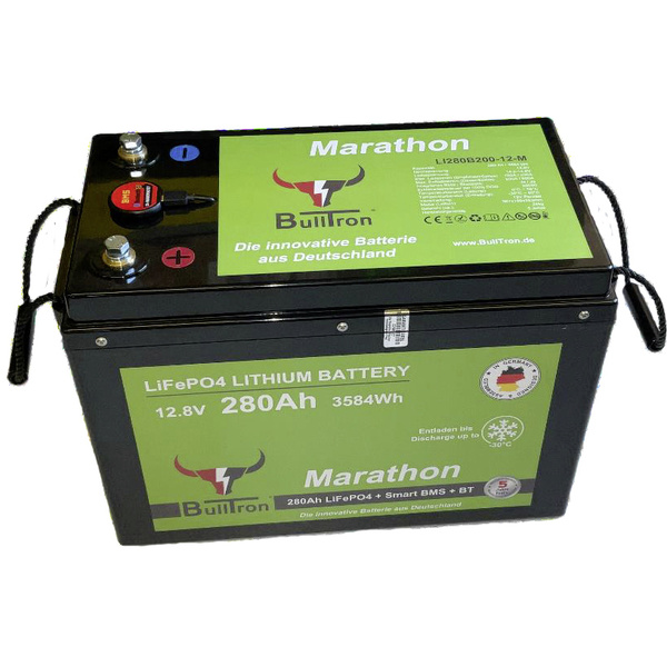 Bulltron Marathon Spezial-Akku LiFePo-Block LiFePO 4 12.8V 280Ah