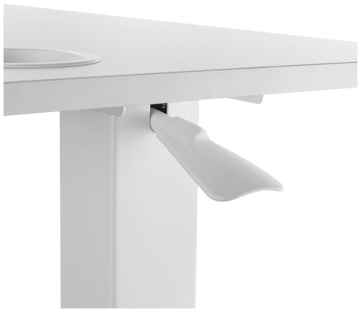 Überbetttischwagen mit Gasdruckfeder, rollbar, höhenverstell. EO0041