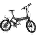 SXT Scooters Velox Max E-Bike mit Trittantrieb Schwarz Li-Ion 7.8Ah mit herausnehmbaren Akku, Rahmen klappbar