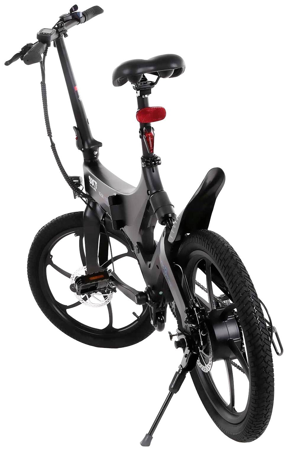 SXT Scooters Velox Max E-Bike mit Trittantrieb Schwarz Li-Ion 7.8Ah mit herausnehmbaren Akku, Rahmen klappbar