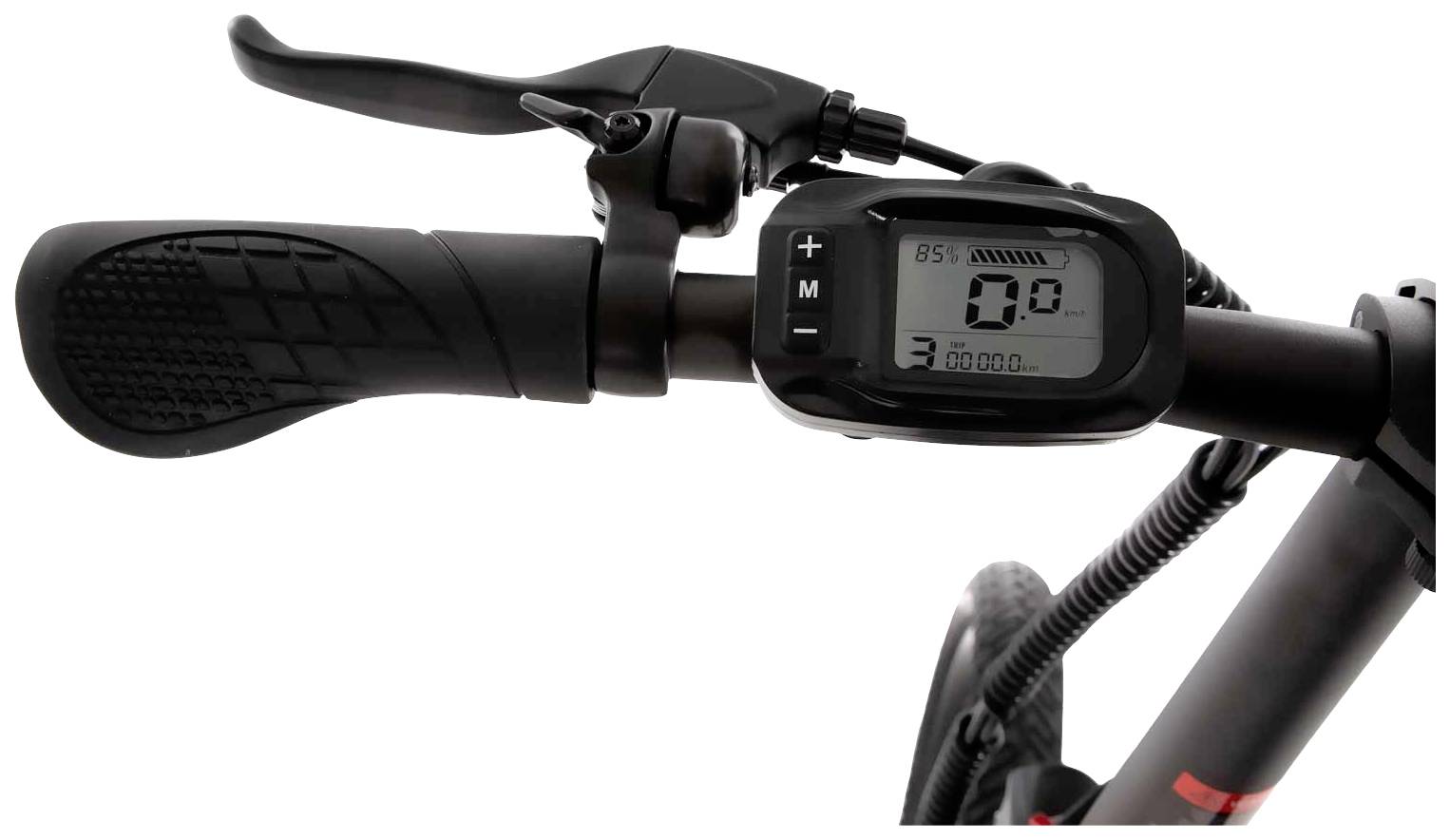 SXT Scooters Velox Max E-Bike mit Trittantrieb Schwarz Li-Ion 7.8Ah mit herausnehmbaren Akku, Rahmen klappbar