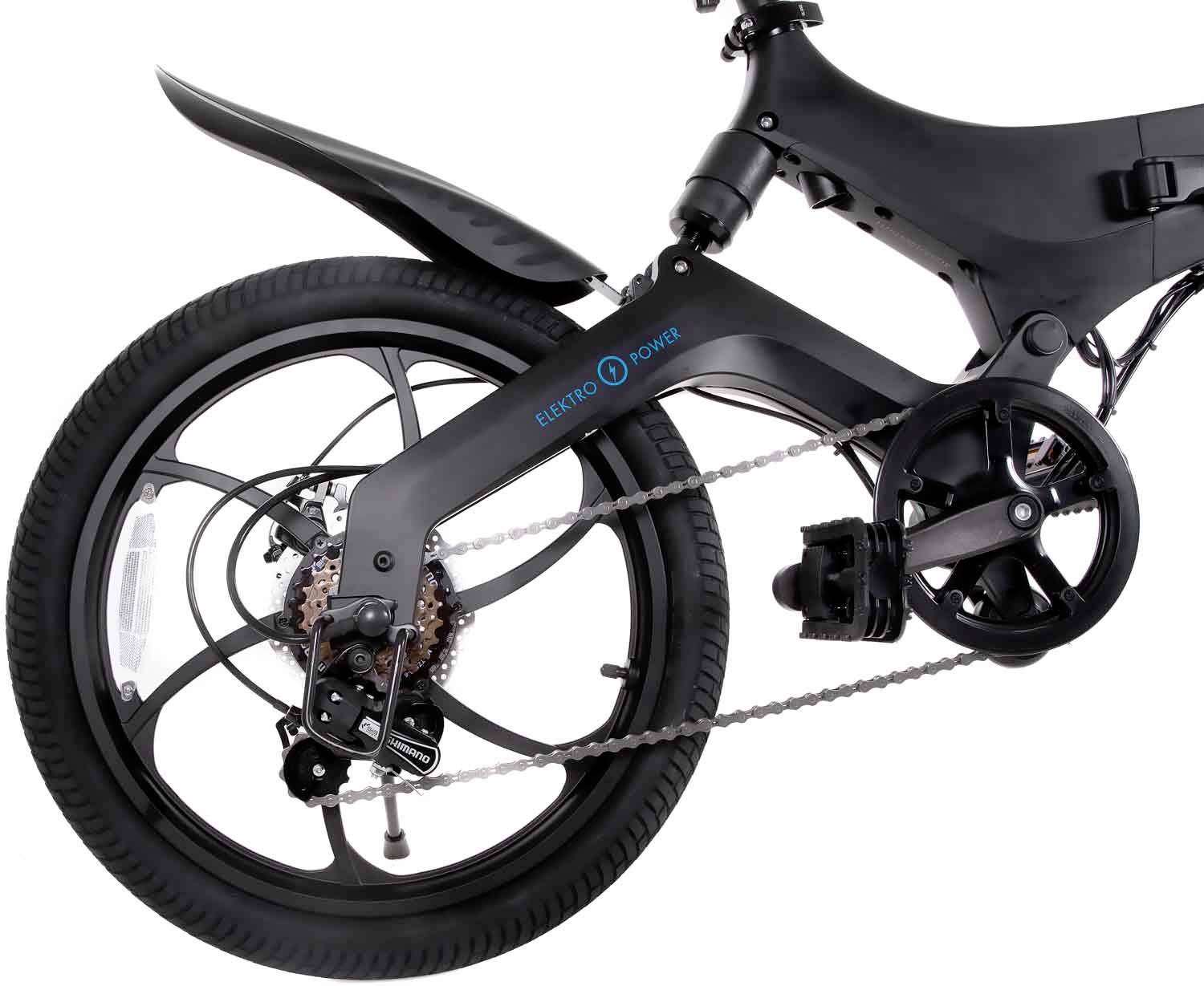 SXT Scooters Velox Max E-Bike mit Trittantrieb Schwarz Li-Ion 7.8Ah mit herausnehmbaren Akku, Rahmen klappbar