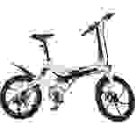 SXT Scooters Velox Max E-Bike mit Trittantrieb Weiß Li-Ion 7.8Ah Rahmen klappbar, mit herausnehmbaren Akku