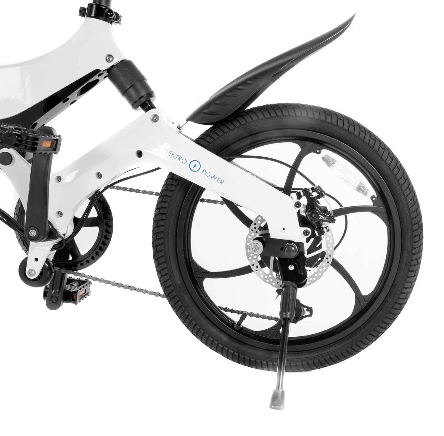 SXT Scooters Velox Max E-Bike mit Trittantrieb Weiß Li-Ion 7.8Ah Rahmen klappbar, mit herausnehmbaren Akku