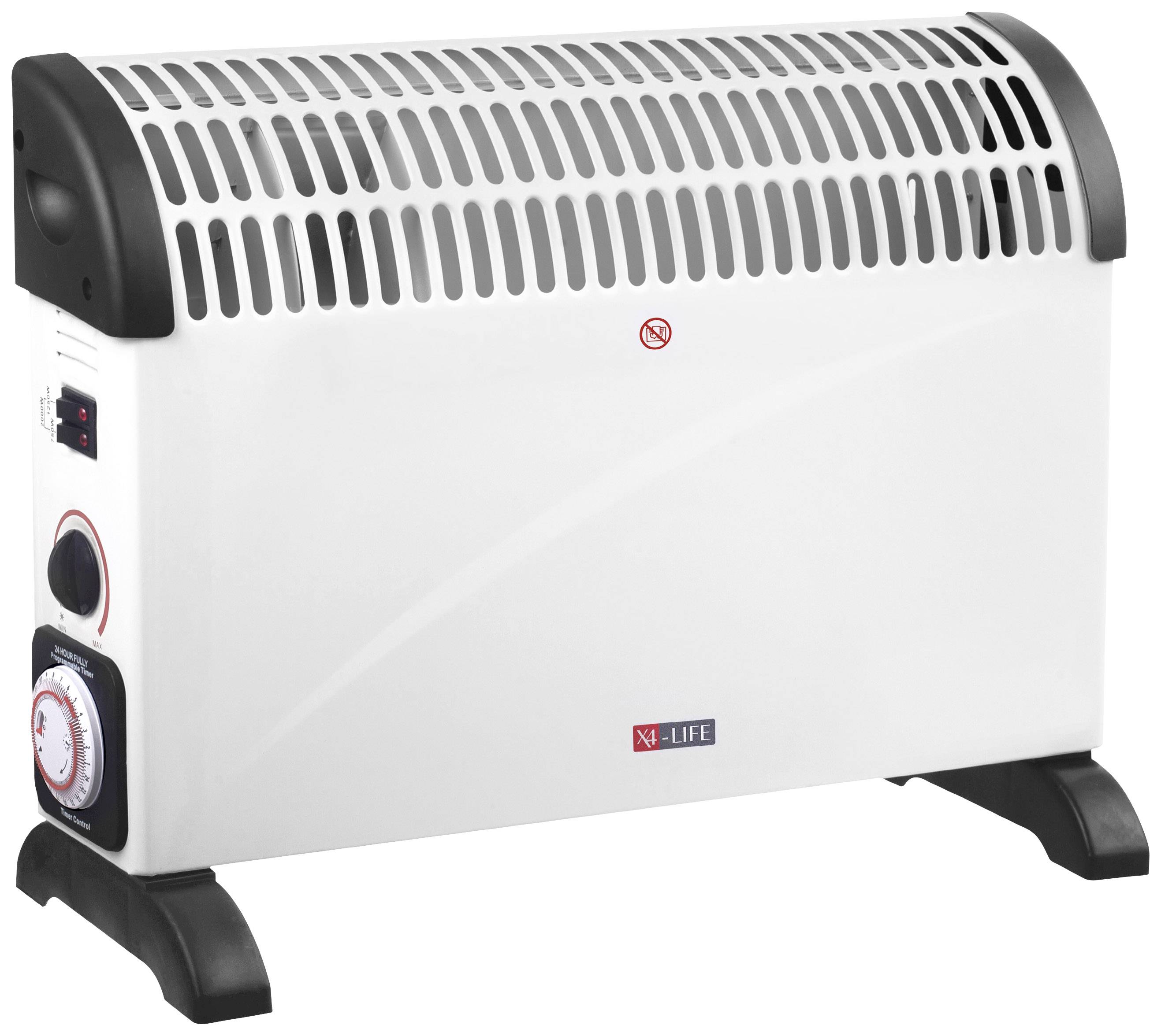 X4-LIFE 702012 Konvektor 25m² 2000W Schwarz/Weiß