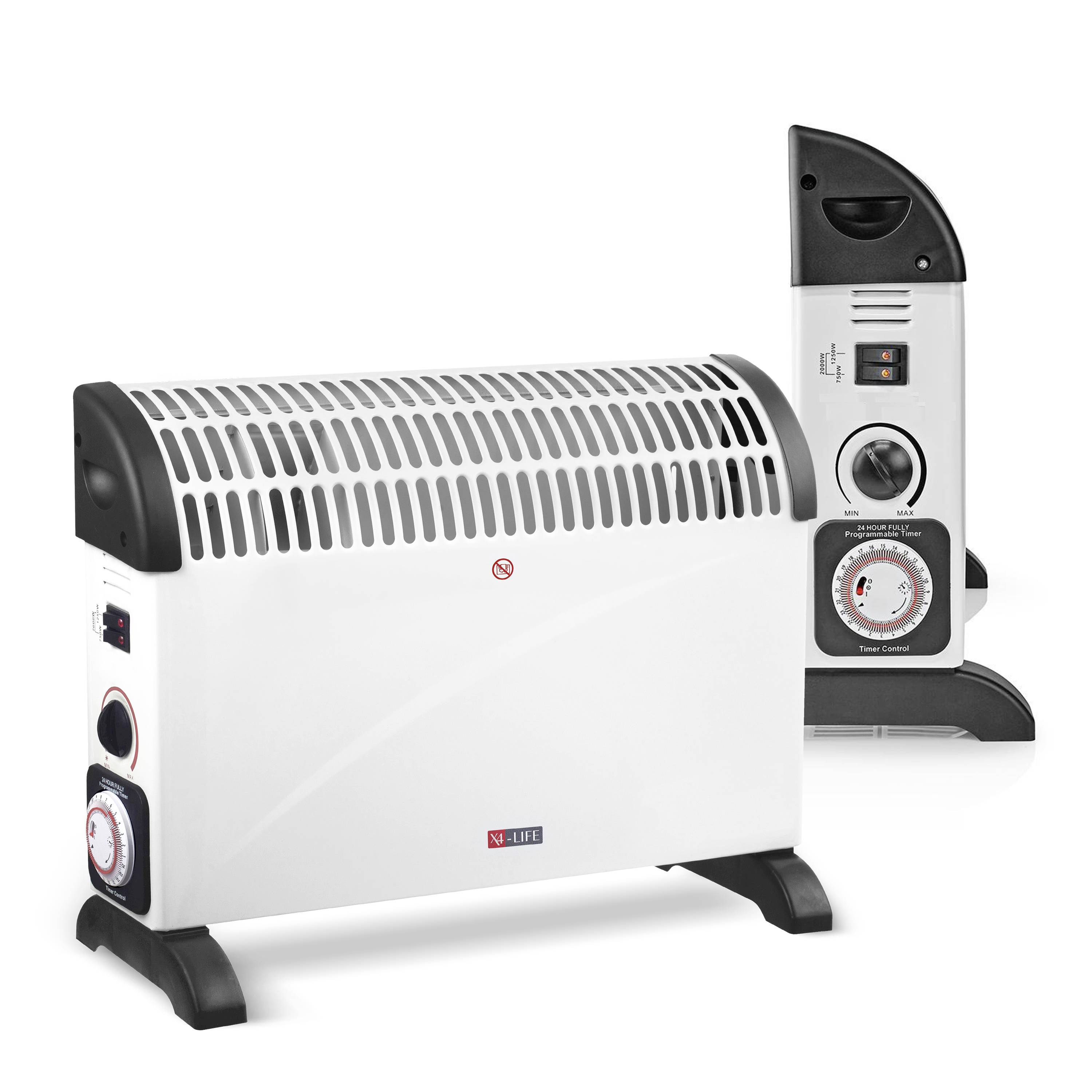 X4-LIFE 702012 Konvektor 25m² 2000W Schwarz/Weiß