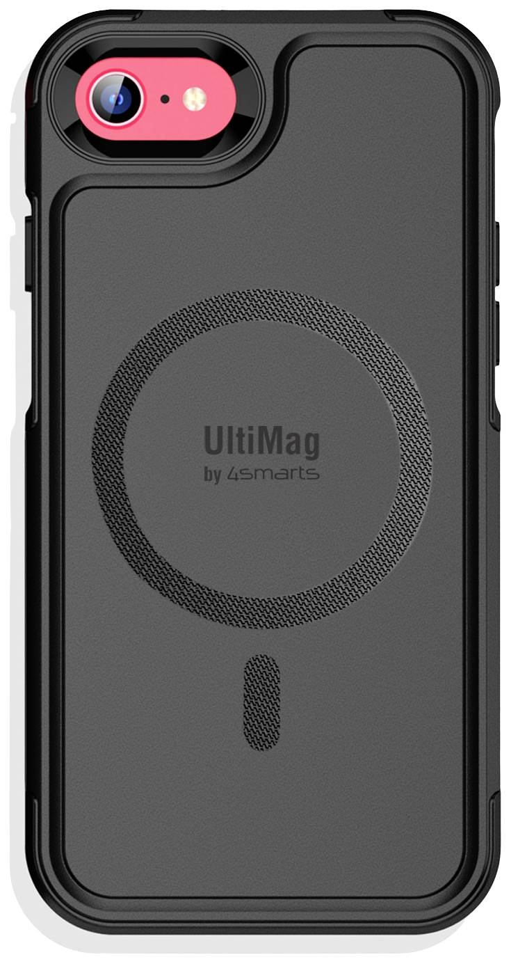 4Smarts "Defend Case UltiMag" Backcover Apple iPhone7, iPhone8, iPhoneSE2, iPhoneSE3 Schwarz MagSafe kompatibel, Stoßfest 452042
