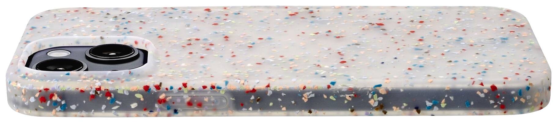 Cellularline Sensation Dots Backcover Apple iPhone 14 Weiß, Glitzereffekt SENSDOTSIPH14W