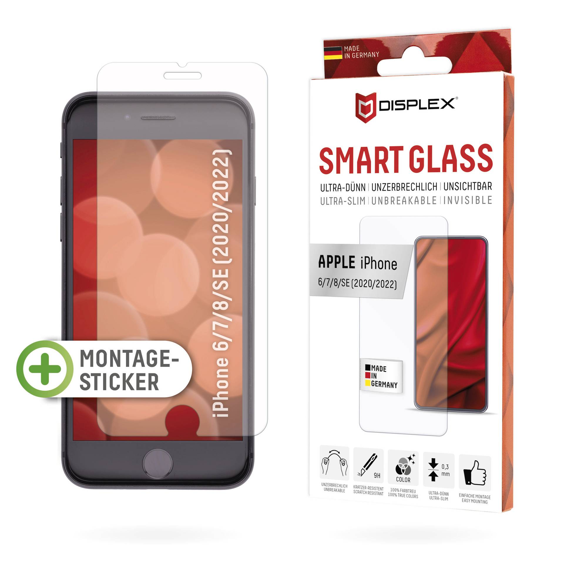 DISPLEX Smart Glass Displayschutzglas 1 St. Anti-Fingerprint, kratzfest 1627