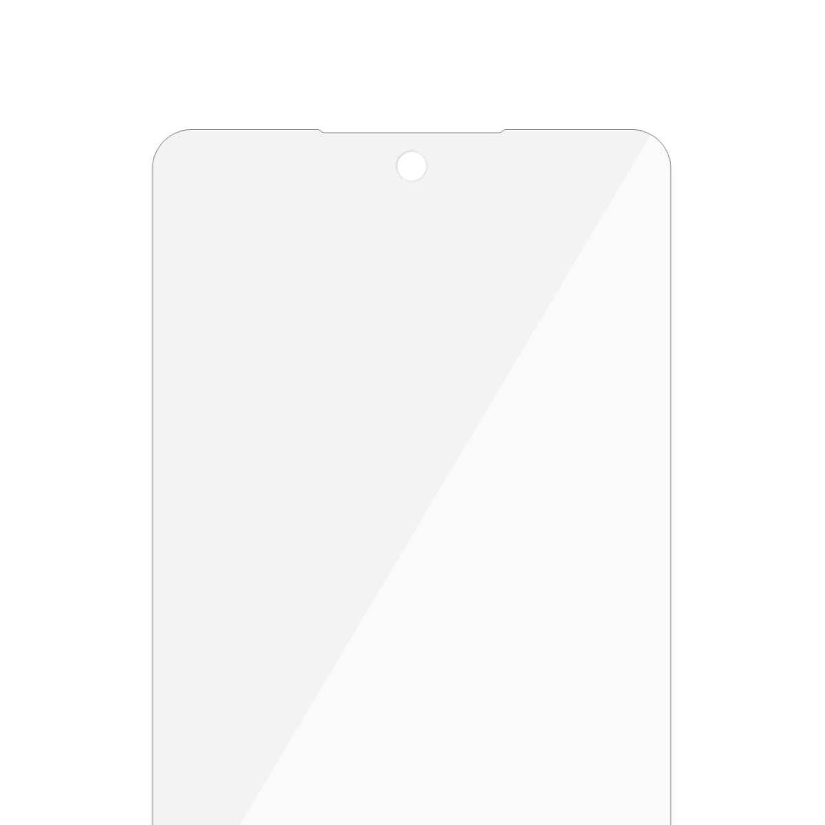 Weiße, rechteckige Plastikkarte mit rundem Loch oben mittig. Keine sichtbaren Markierungen oder Text.