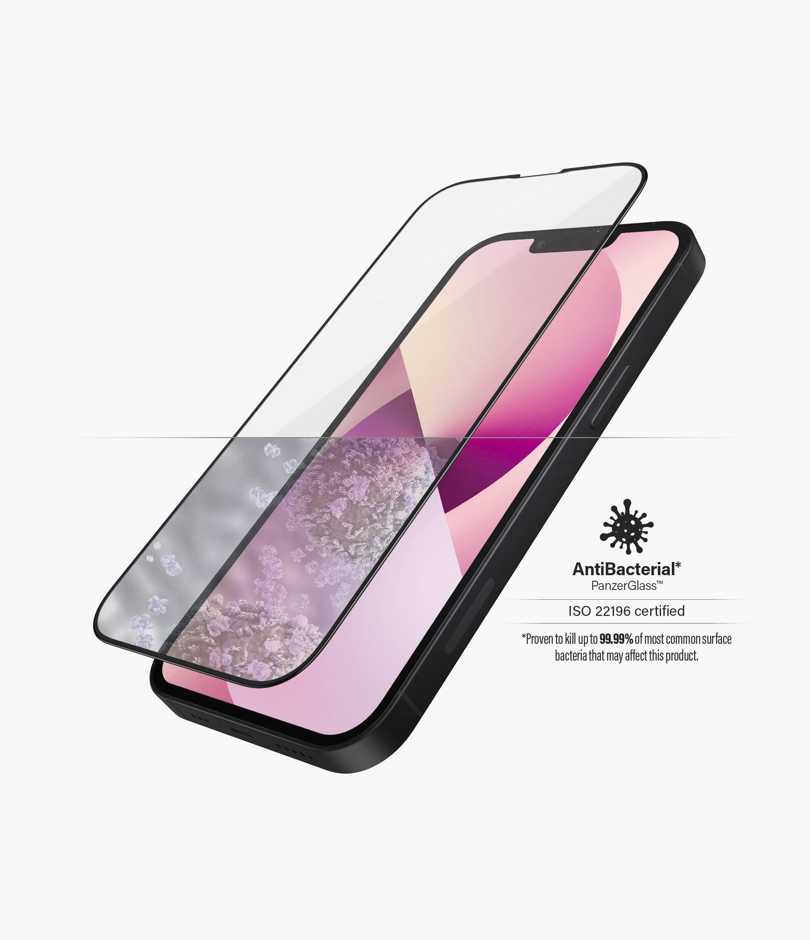 PanzerGlass Edge2Edge Displayschutzglas Apple iPhone 13 mini 1 St. Anti-Fingerprint, antibakteriell PRO2744