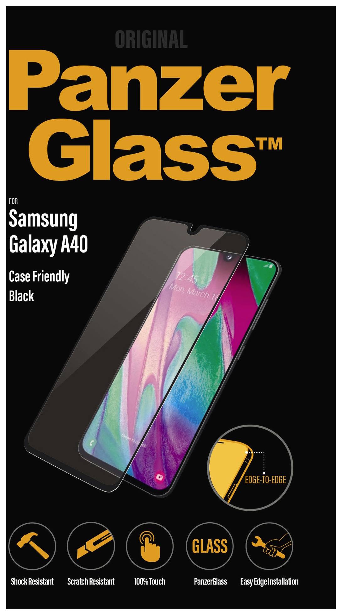 PanzerGlass 7189 Displayschutzglas Passend für Handy-Modell: Galaxy A40 1 St.