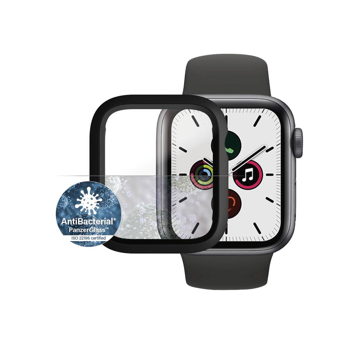 PanzerGlass 3640 Full Body Displayschutzglas Apple Watch Series 4 (40 mm), Watch Serie 5 (40 mm), Watch Series 6 (40 mm), Watch SE Series (40 mm)