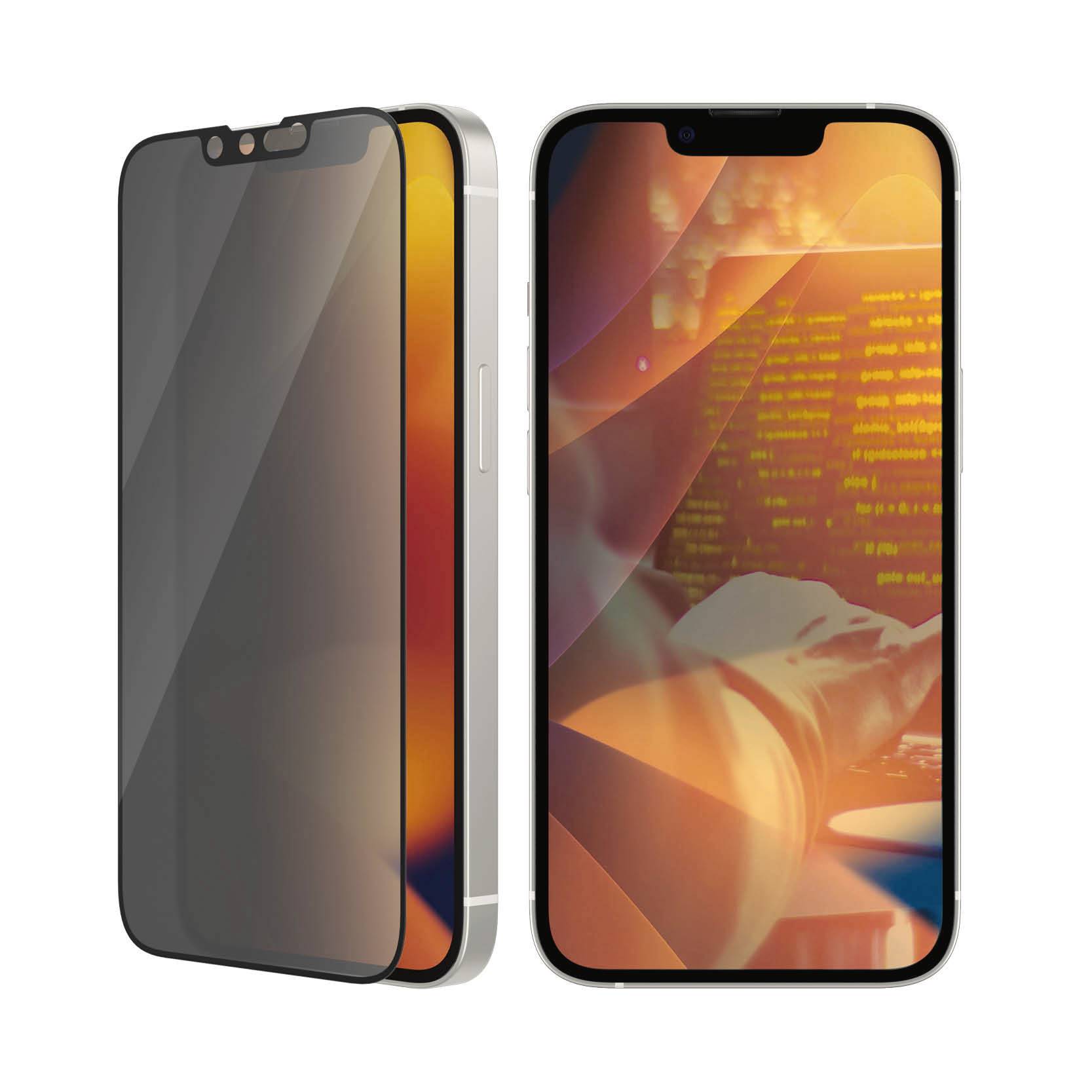 PanzerGlass Ultrawide Privacy Displayschutzglas mit Blickschutz Apple iPhone 16e, iPhone 14, iPhone 13, iPhone 13 Pro 1 St. P2771