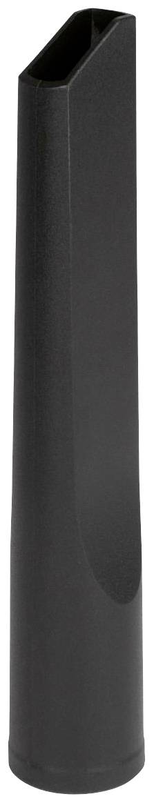 Ein schmaler, schwarzer Staubsauger-Aufsatz, geeignet für schwer zugängliche Stellen wie Ecken und Ritzen.