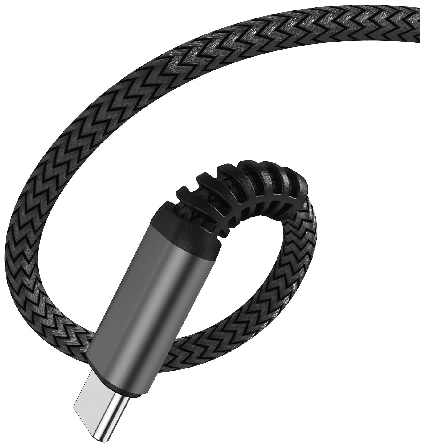 4Smarts PremiumCord 100W Handy, Notebook Kabel [1x USB-C® - 1x USB-C®] 1.5m Schwarz, Grau