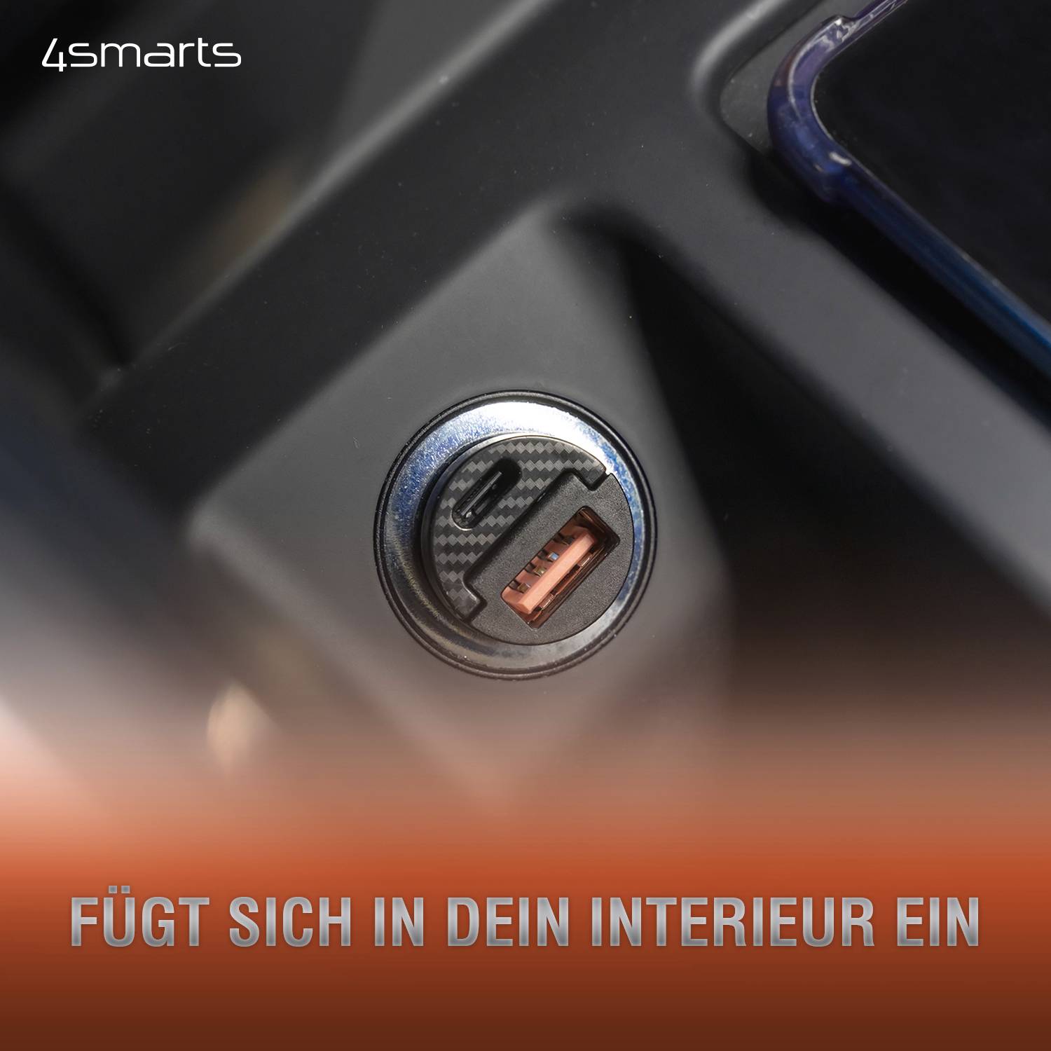 4Smarts VoltRoad Pico Dual 20W Ladeadapter Schwarz