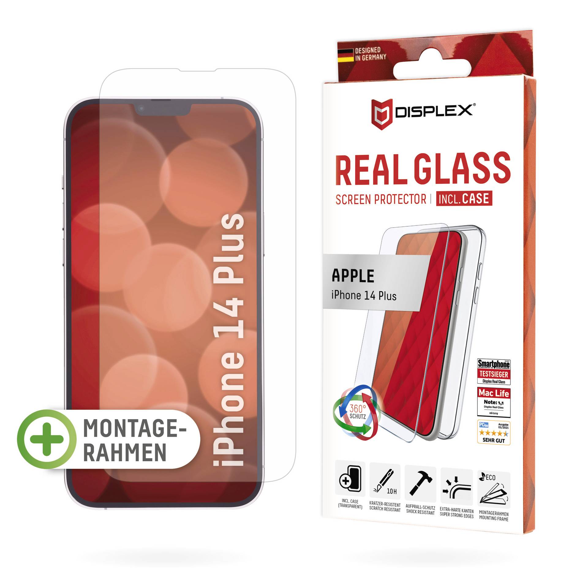 DISPLEX "Real Glass" + Case Displayschutzglas 1 St. 1712