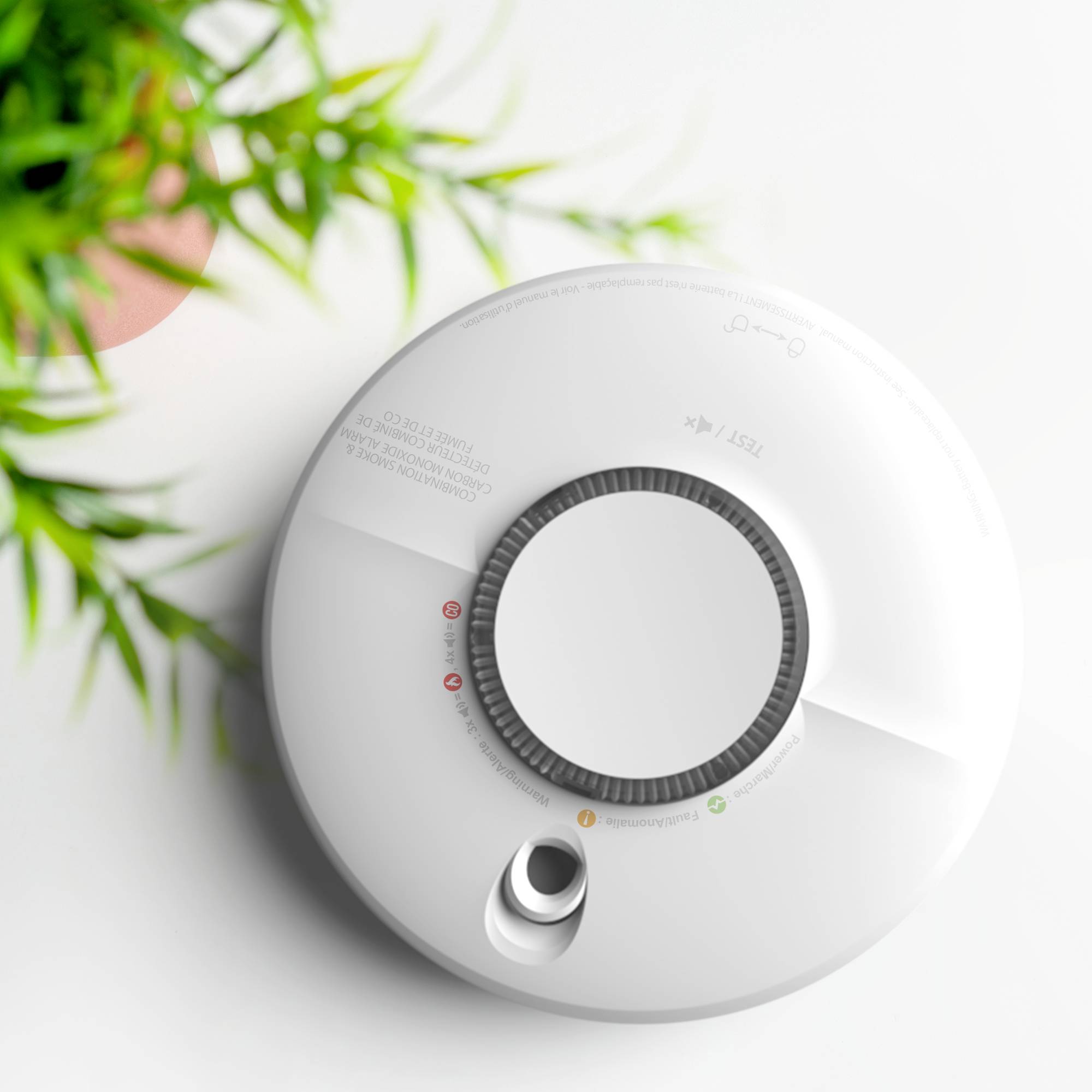 FireAngel SCB10-INT Rauchwarn- und Kohlenmonoxidmelder inkl. 10 Jahres-Batterie batteriebetrieben (Ø x T) 134mm x 39.4mm